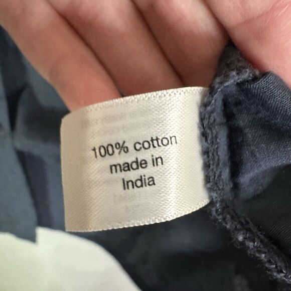 Lane Bryant Top Women Plus Size 24 Blue Peasant Boho Ruffle Balloon Lace Sleeve - Picture 14 of 16